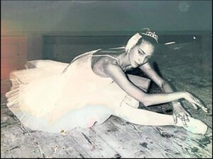 Young Verena as a dancer